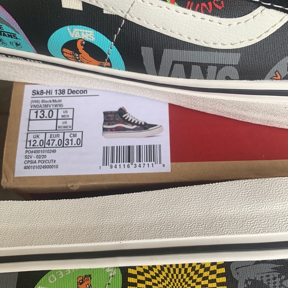 VANS SK8-Hi DECON V66 Black/Multi men’s - Picture 16 of 16